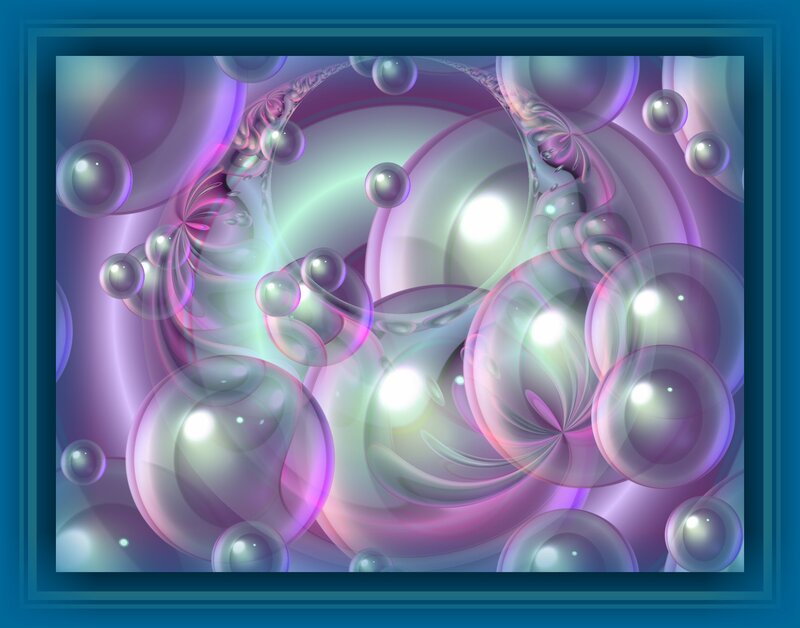 Abstract Bubble Pattern — Purple, Dreamy