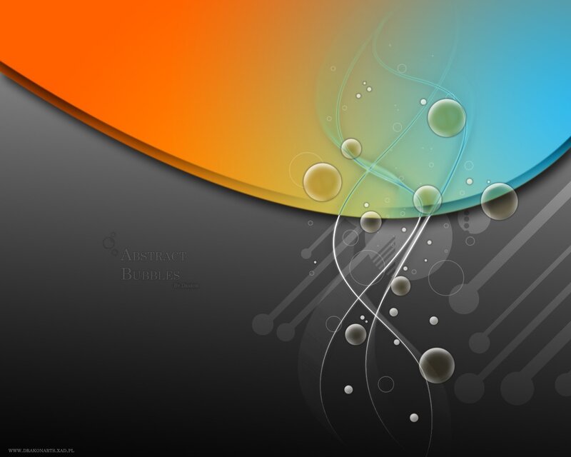 Abstract bubbles design