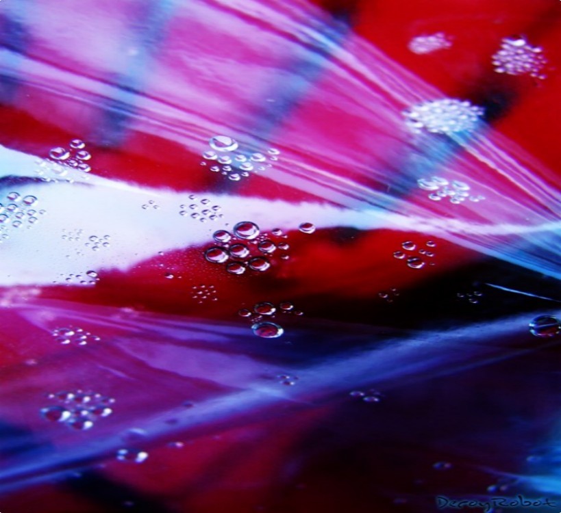 Abstract bubbles in vibrant colors