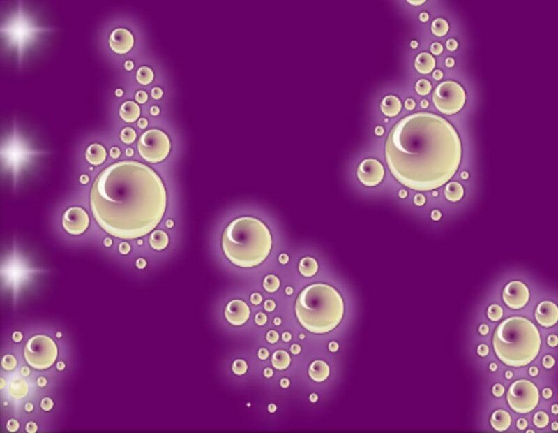 abstract bubbles on purple