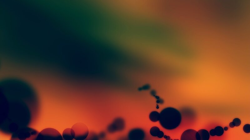Abstract Bubbles — Orange