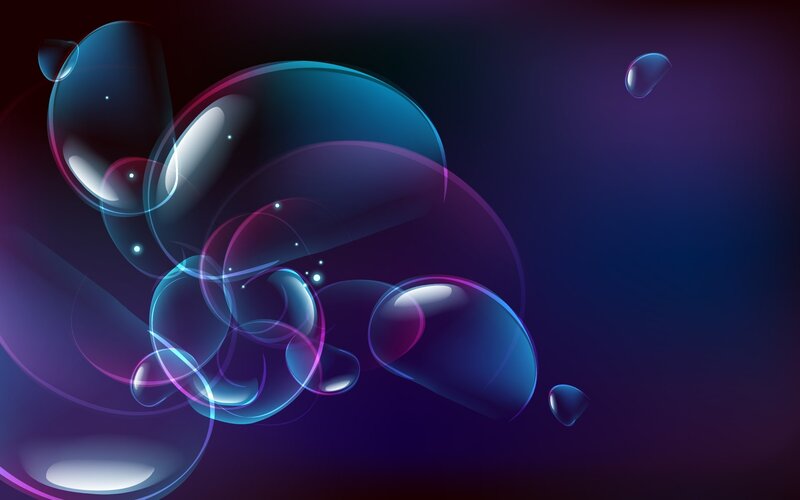 Abstract Bubbles — Purple
