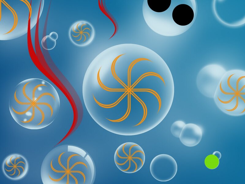 Abstract Bubbles with Swirls