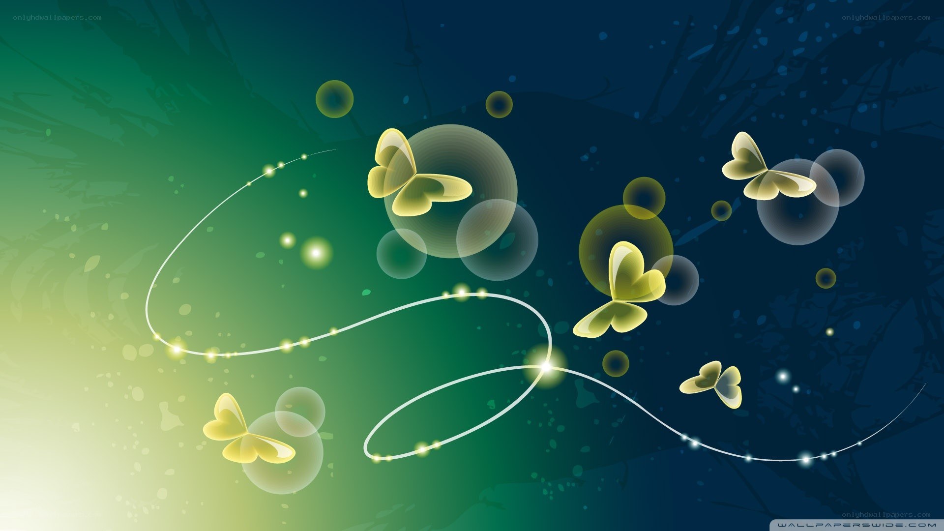 Abstract butterfly animation