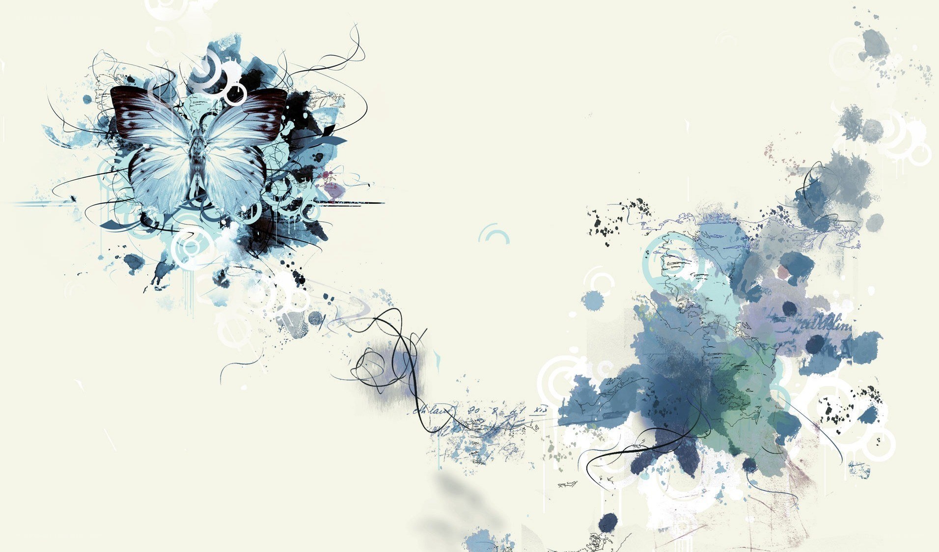 abstract butterfly art