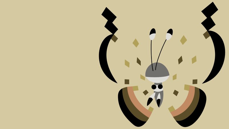 Abstract Butterfly Creature — Beige