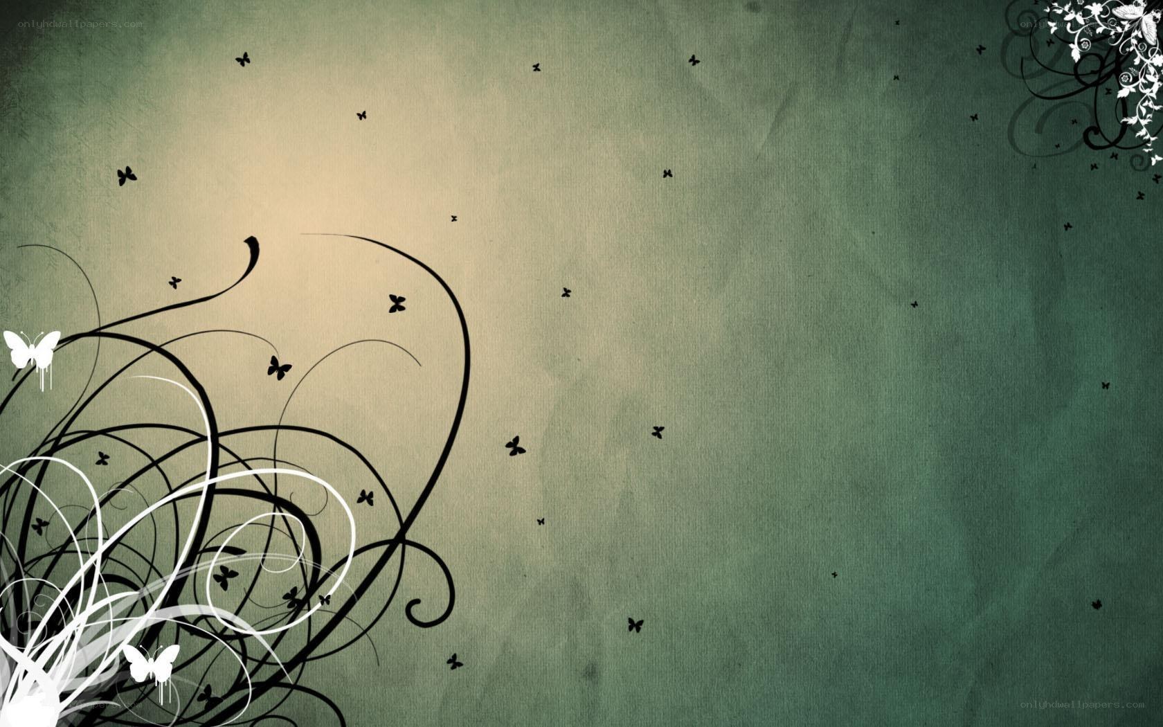 abstract butterfly swirl design