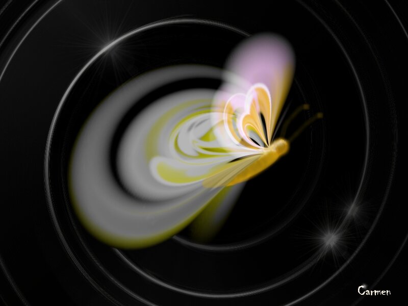 Abstract Butterfly Swirl