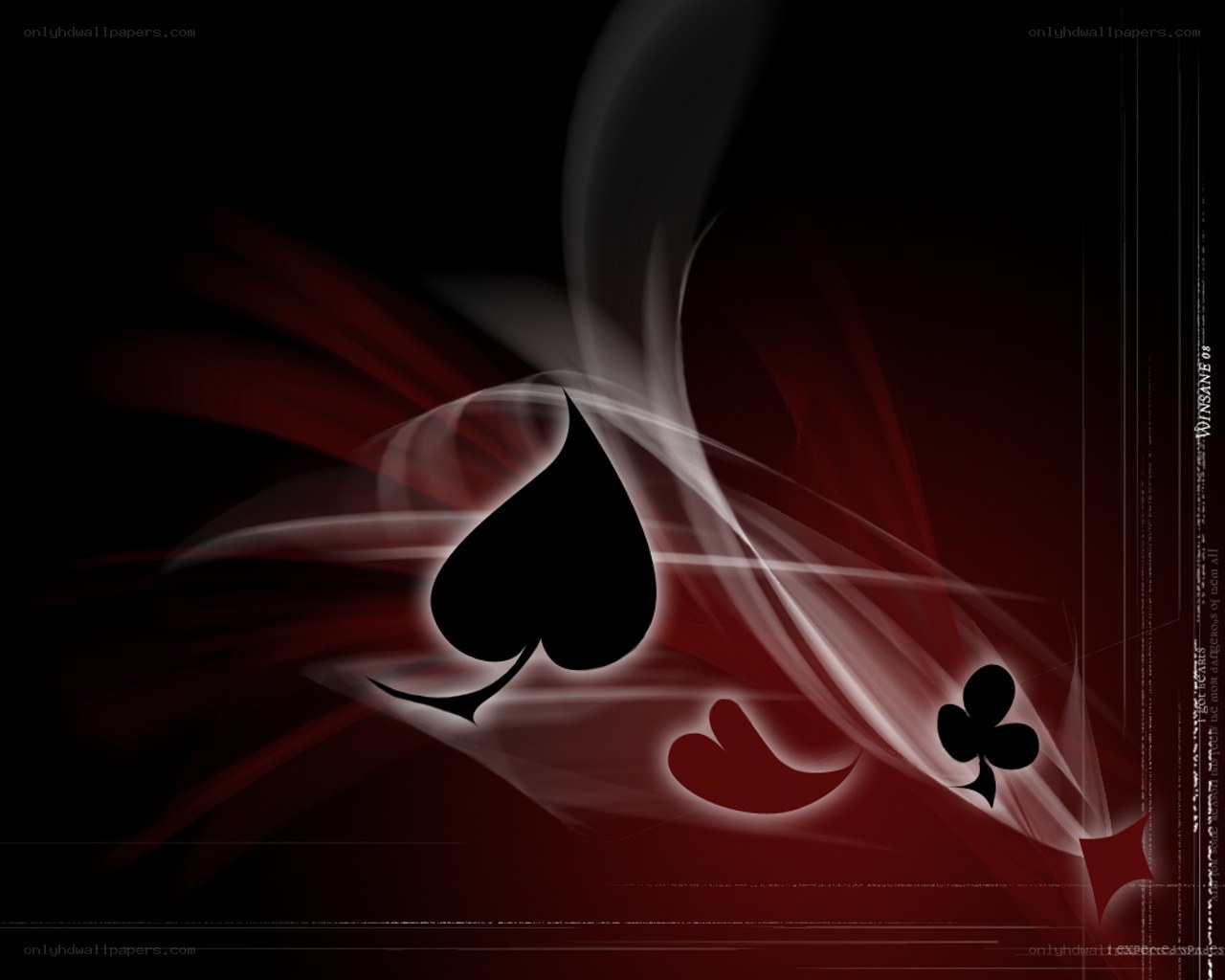 Abstract card suit design