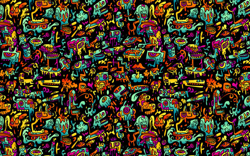 Abstract Cartoon Creatures
