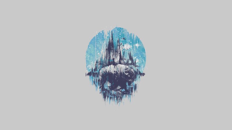 abstract castle illustration