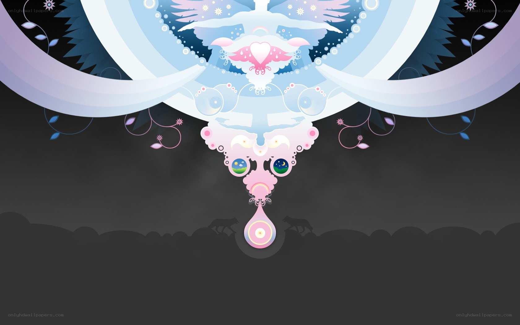 abstract celestial design