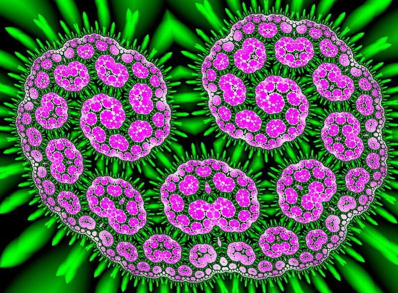Abstract cellular fractal pattern