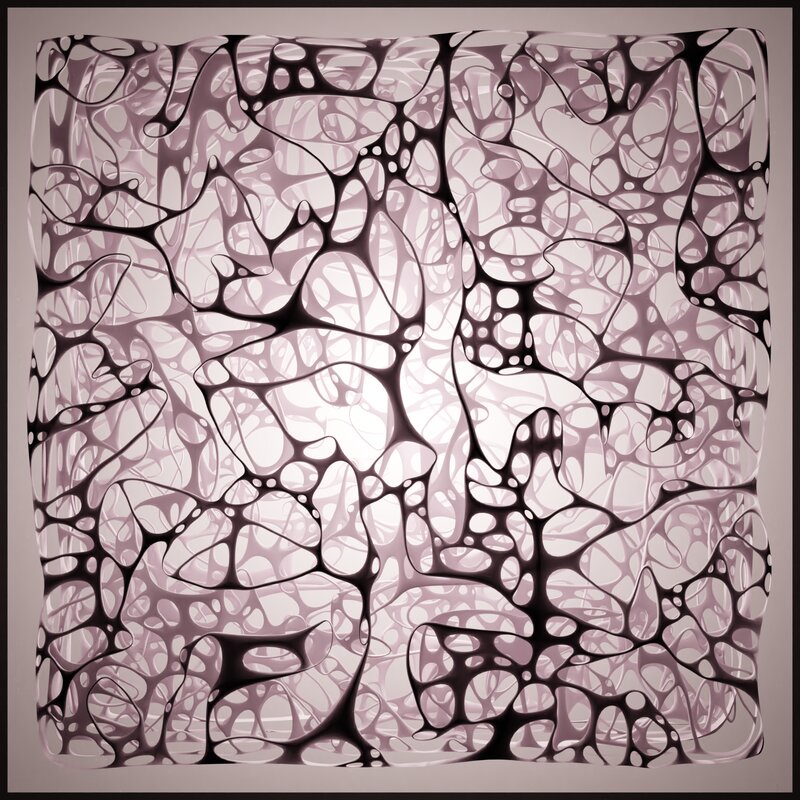 Abstract Cellular Pattern — Black, Calm