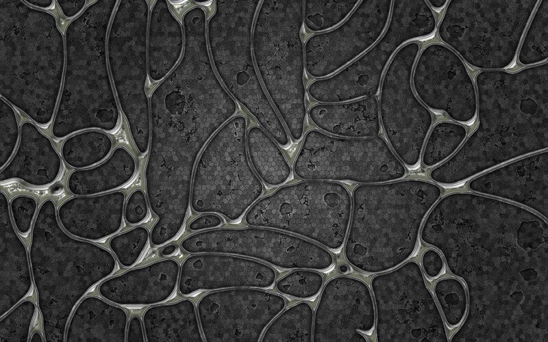 Abstract Cellular Pattern — Black, Neutral