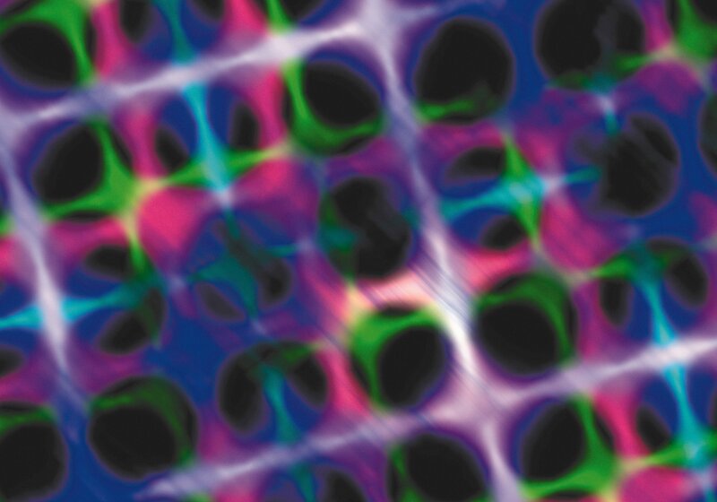 Abstract Cellular Pattern — Blue