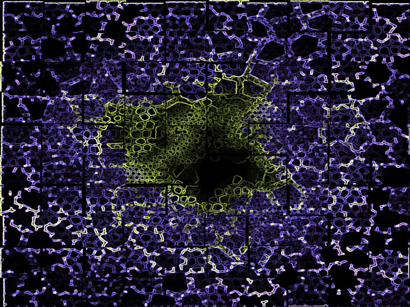 Abstract Cellular Pattern — Purple