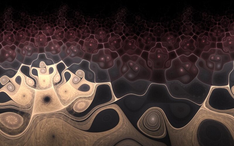 Abstract Cellular Patterns — Black, Mysterious