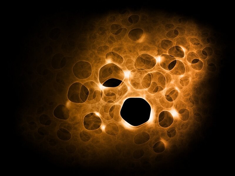 Abstract Cellular Structure — Orange