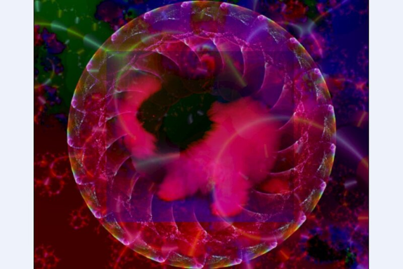 Abstract Cellular Structure — Purple