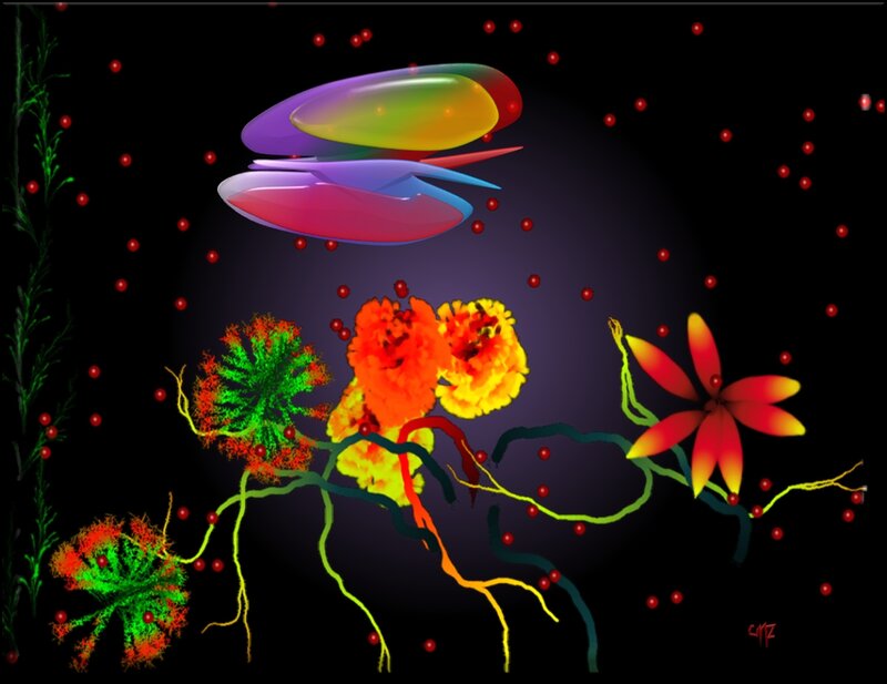 Abstract Cellular Structures — Black