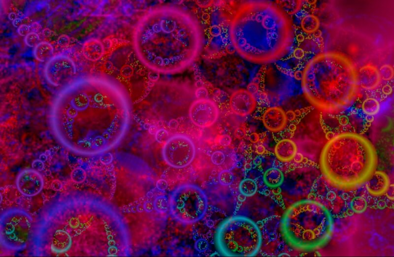 Abstract Cellular Structures — Purple