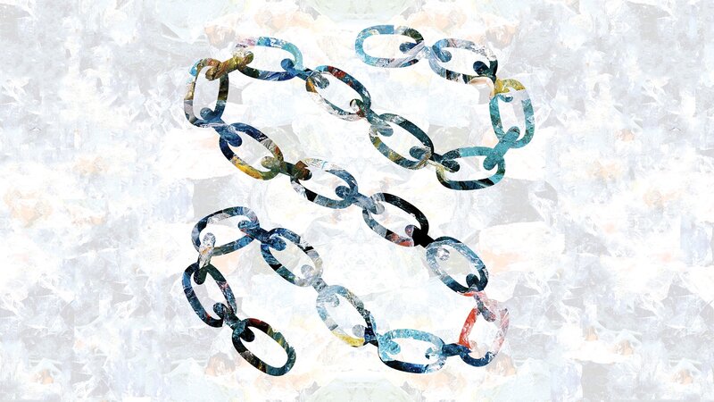 abstract chain art