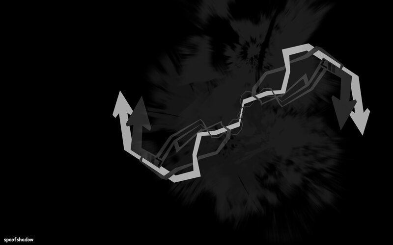 abstract chain with arrows