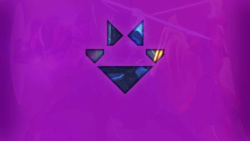 Abstract Character Face — Purple