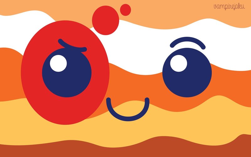 Abstract Character Face — Red