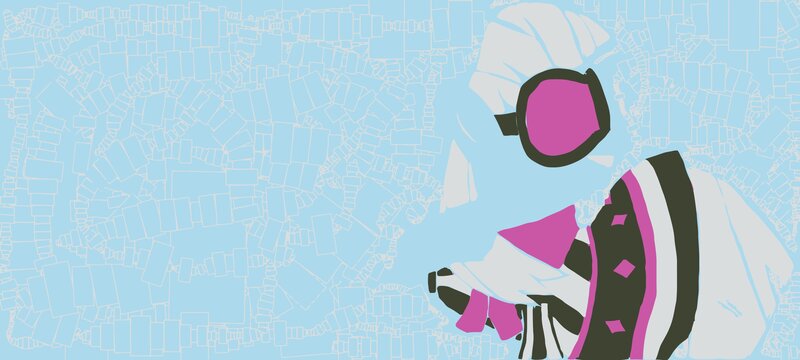 abstract character illustration