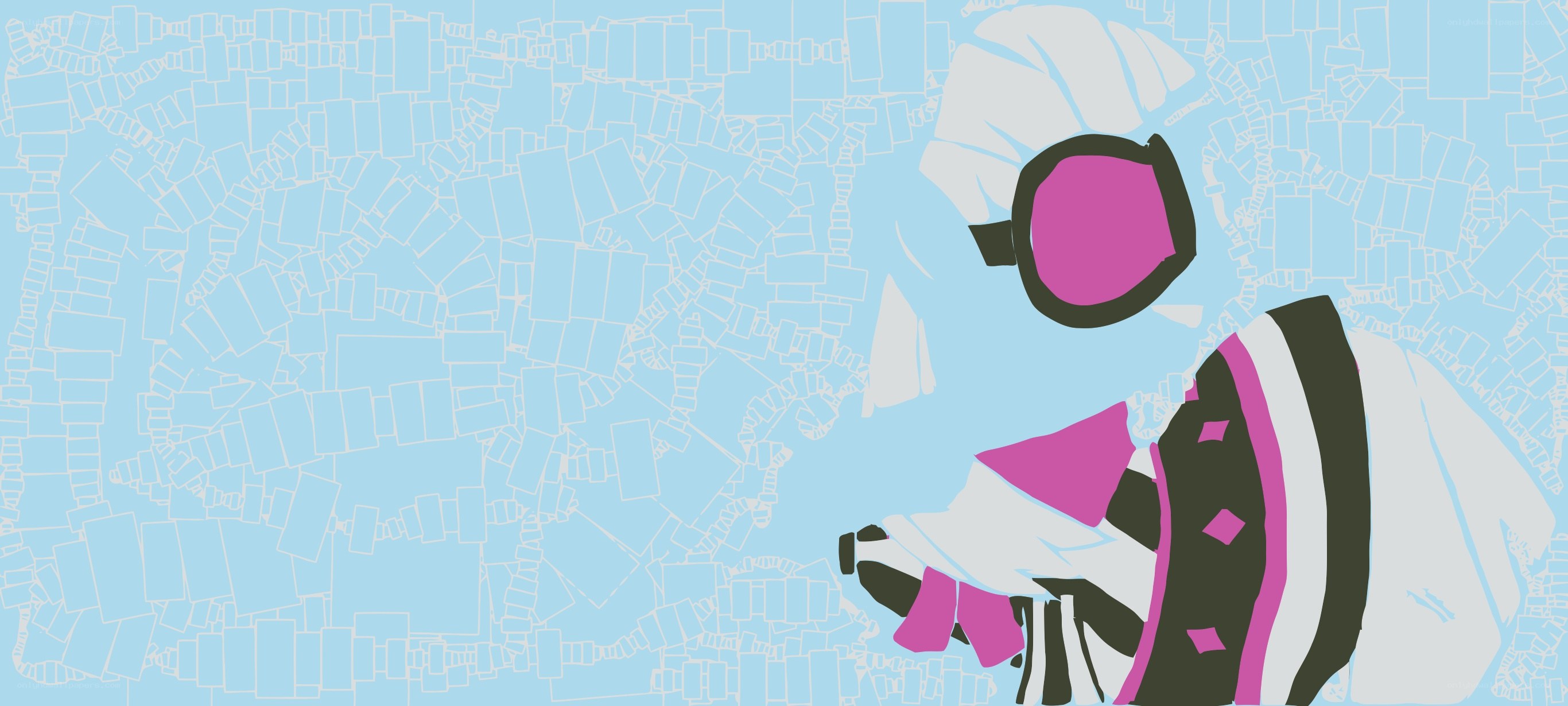 abstract character illustration