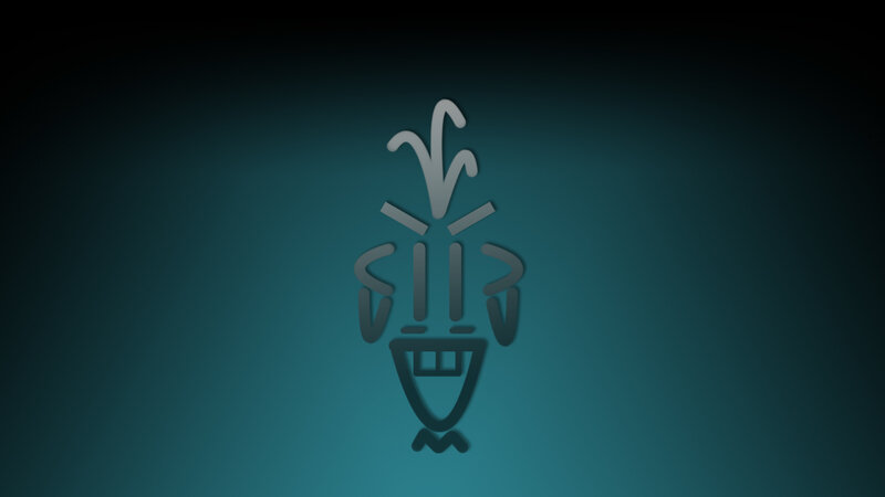 abstract character logo