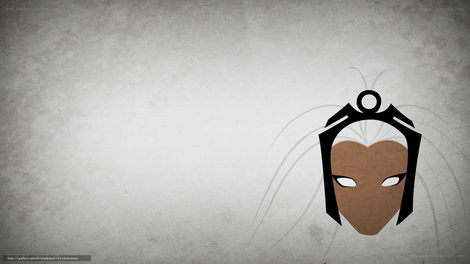 abstract character mask design