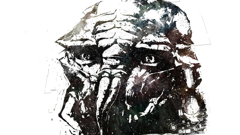 abstract character portrait