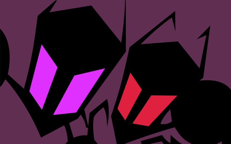 abstract character silhouettes