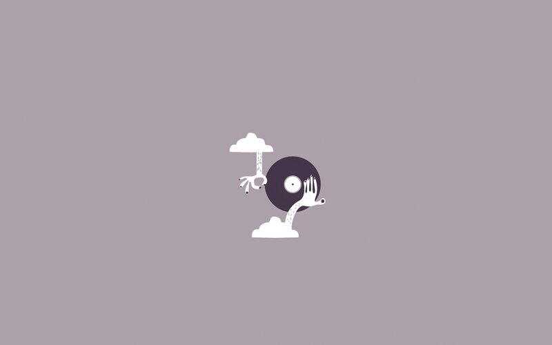 abstract character with record