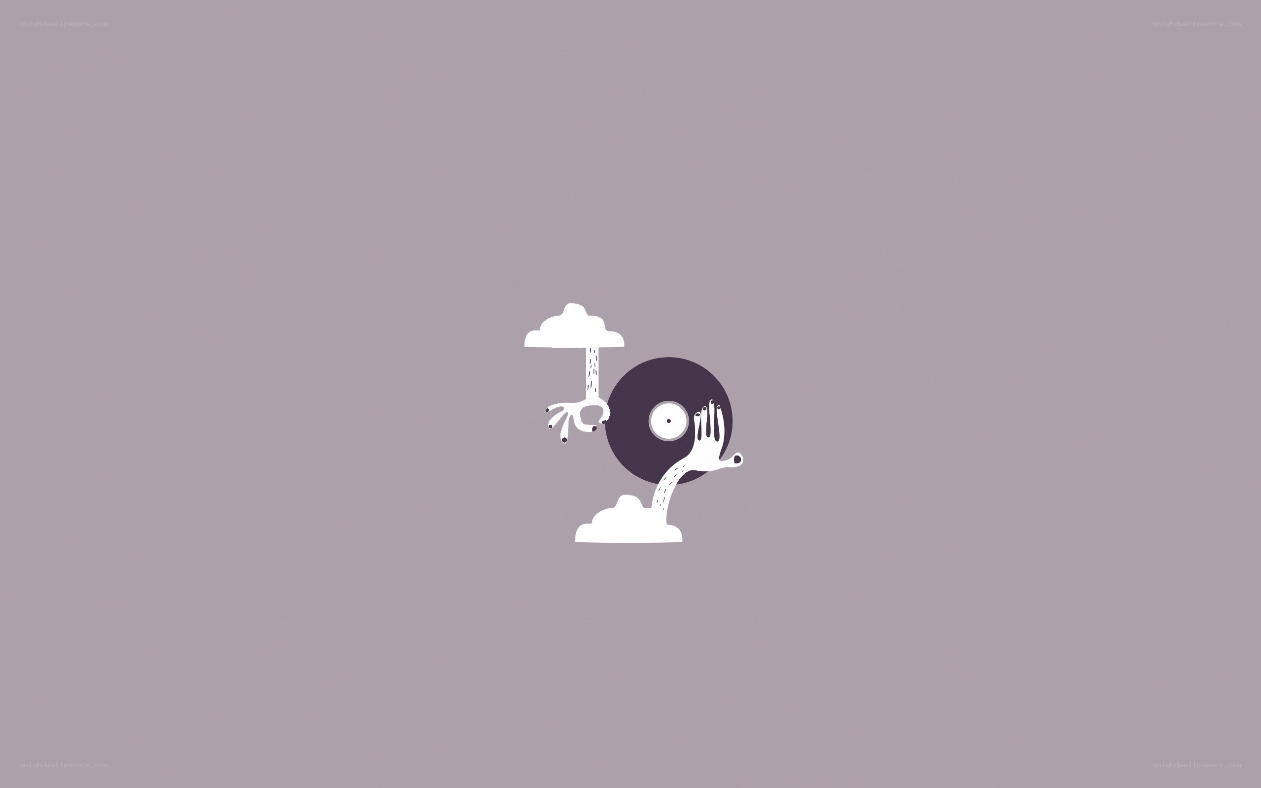 abstract character with record
