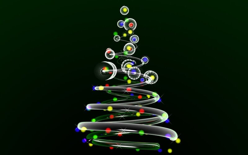 abstract christmas tree design