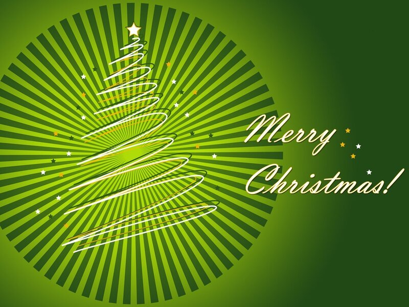 Abstract Christmas Tree — Green