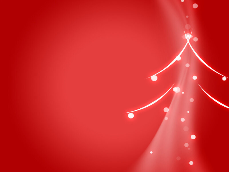 Abstract Christmas Tree — Red, Festive, Winter, Digital Art