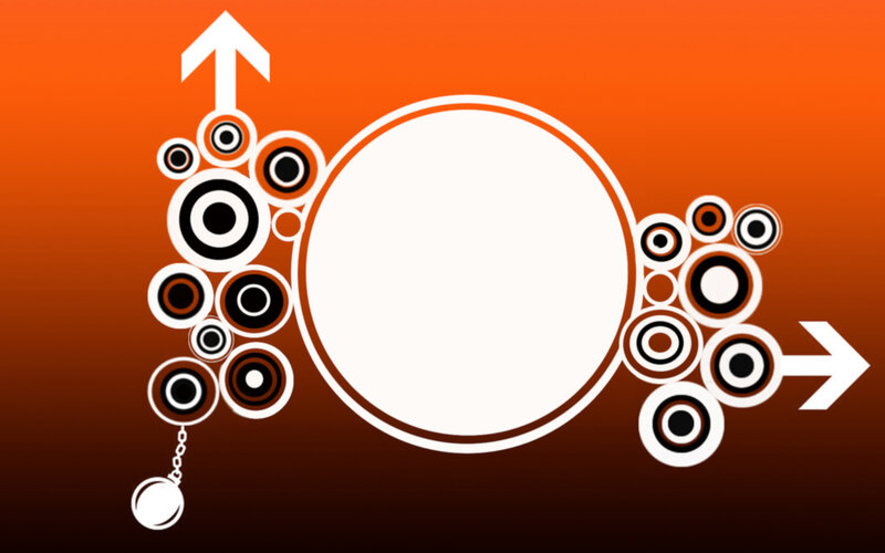 abstract circle and arrow design