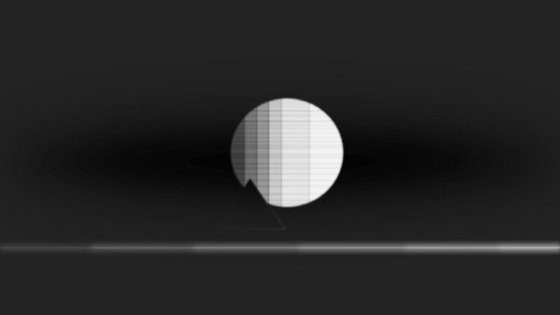 Abstract Circle and Triangle — Black