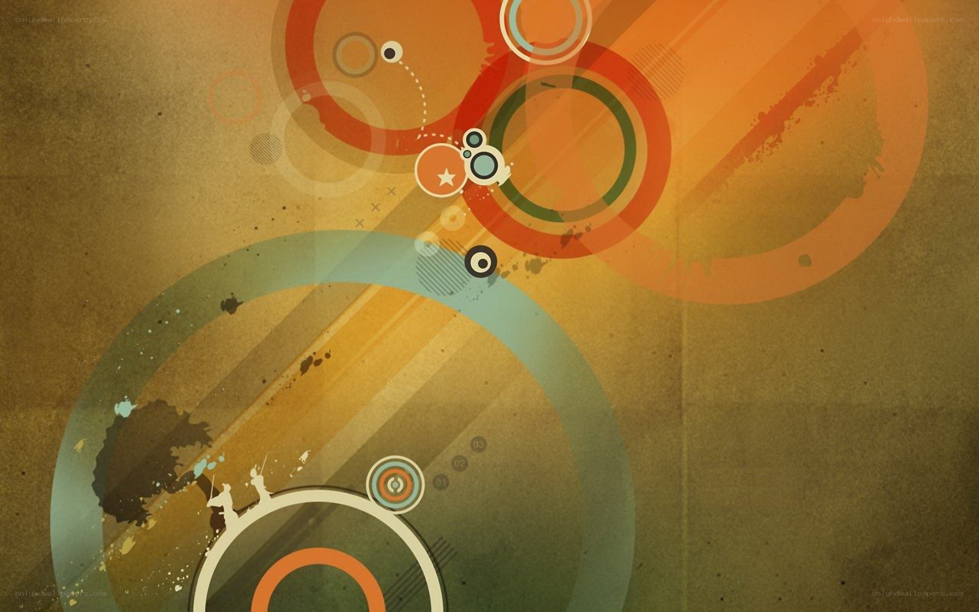 abstract circle art design
