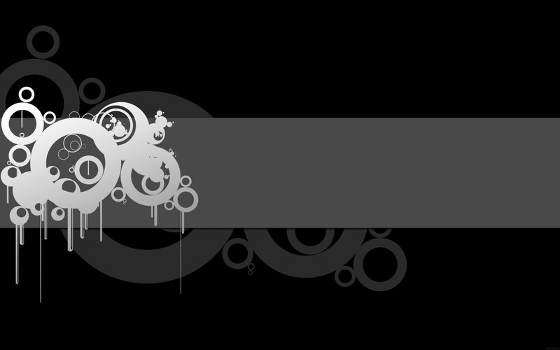 Abstract Circle Design — Black