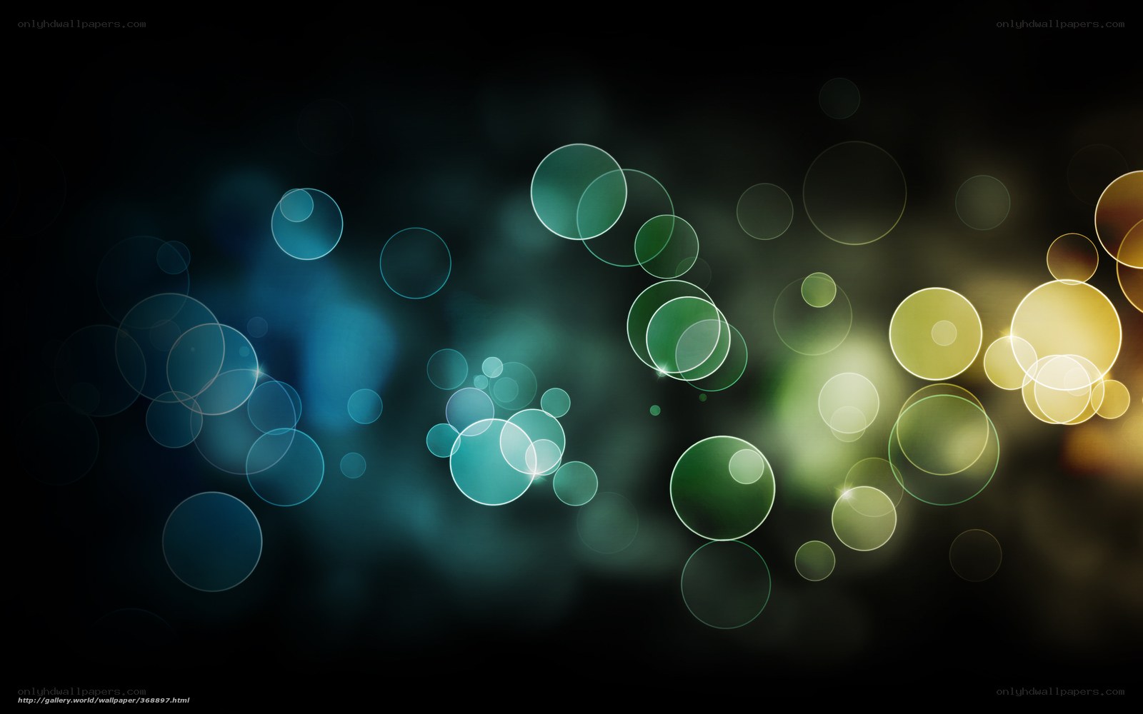 Abstract circle light pattern