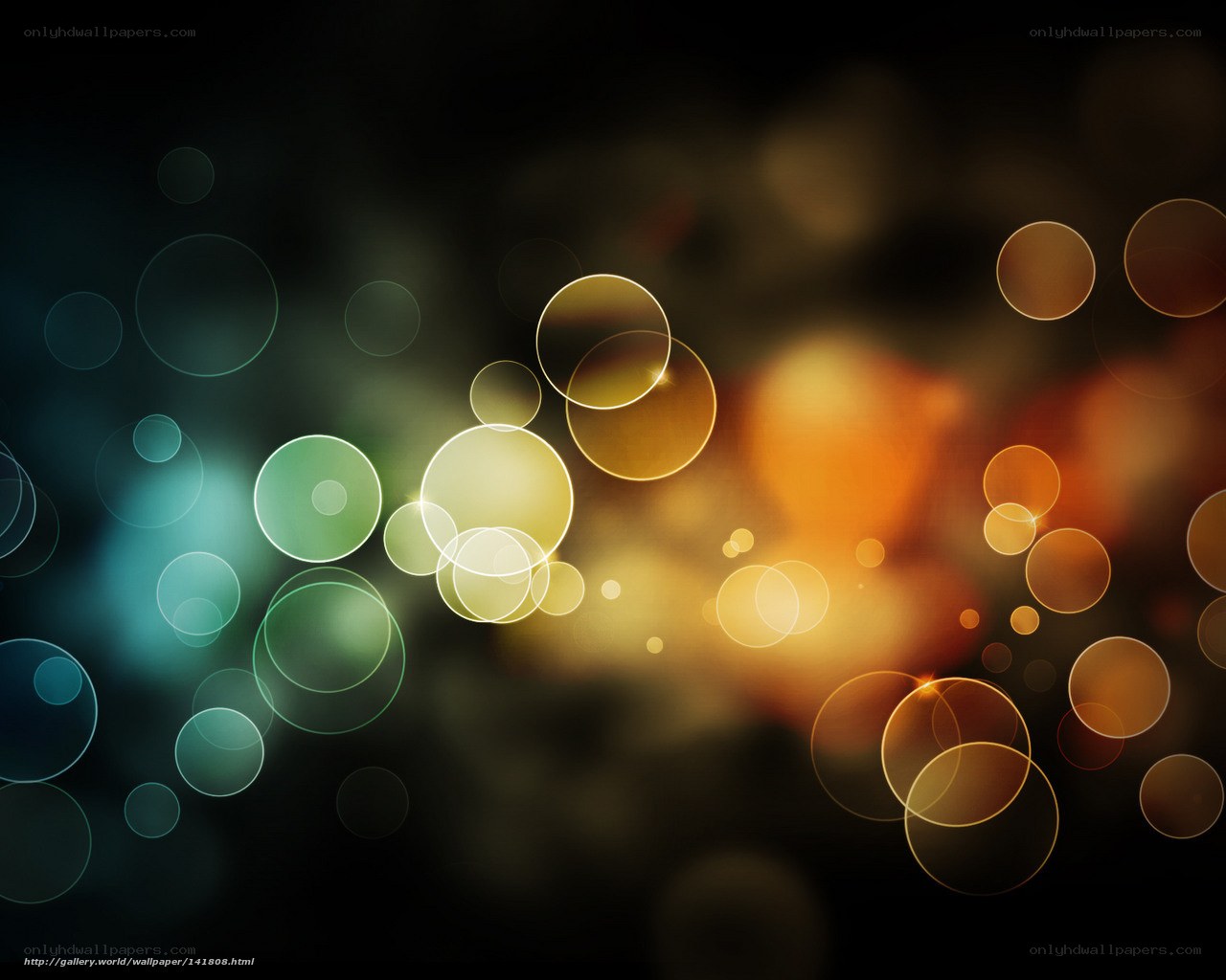 Abstract circle light pattern