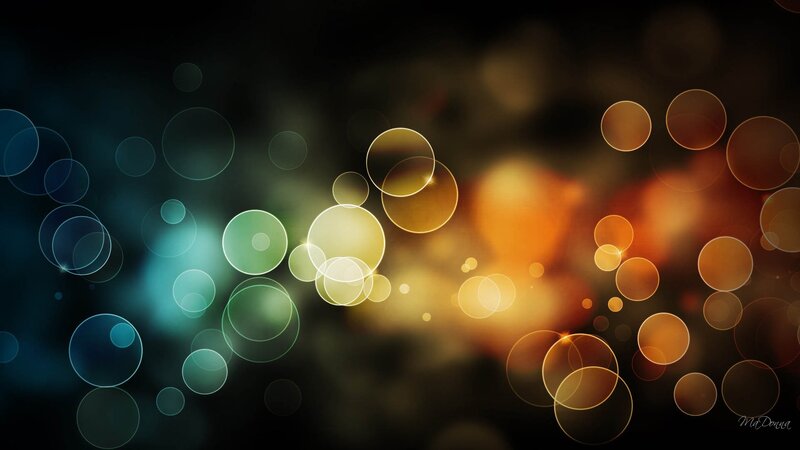 Abstract Circle Lights — Blue