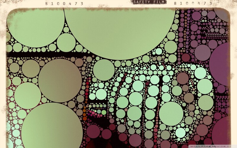 Abstract circle pattern art