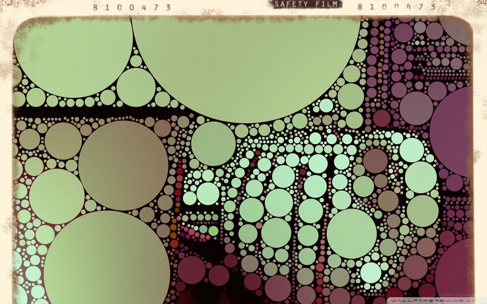 Abstract circle pattern art